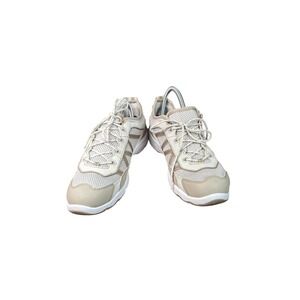 L.L. Bean Brown Lace-Up Lightweight White Tan Tennis Shoes Women's Size 11 M